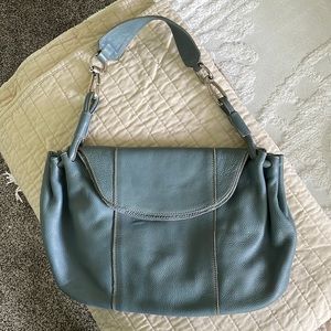 Carla Mancini leather handbag in blue